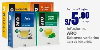 Makro Aro Infusiones Sabores VAriados Caja de 100 Unids oferta