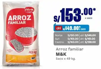Makro M&K Arroz Familiar 49kg oferta