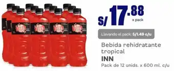 Makro Inn Bebida Rehidratante Tropical 12 Unids x 600ml oferta