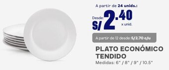 Makro Plato Económico Tendido 6"/8"/9"/10,5" oferta