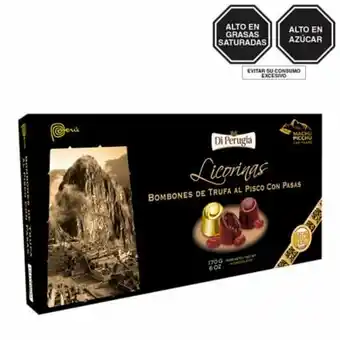 Tottus Licorinas trufas al pisco y pasas 170 gr oferta