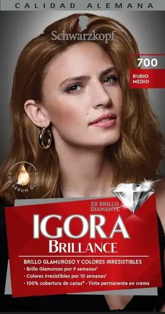 Tottus Tinte rubio destellante 700 con capsula de serum - brillo gloss 123.7 ml oferta