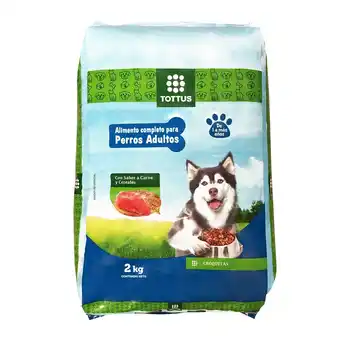 Tottus Alimento de carne y cereales para perros adultos oferta