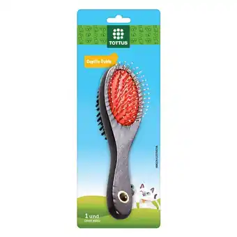 Tottus Cepillo doble para mascota oferta
