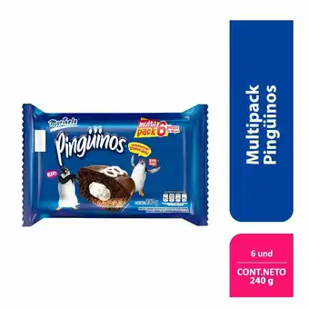 Tottus Bizcocho relleno pingüino 240 gr oferta