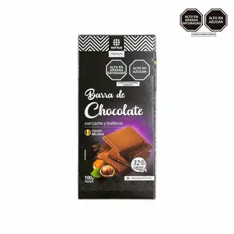 Tottus Barra de chocolate de leche con avellanas oferta