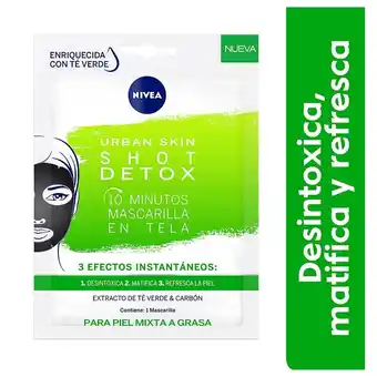 Tottus Mascarilla facial nivea detox oferta
