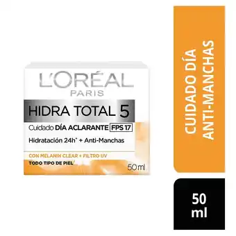 Tottus Crema humectante anti-manchas hidro-total 5 oferta