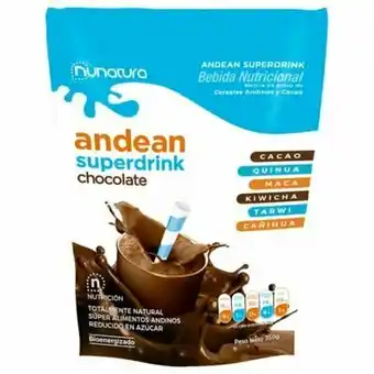 Tottus Andean superdrink chocolate 350 gr oferta