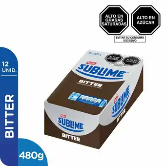 Tottus Chocolate bitter con maní 12 unds oferta