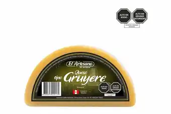 Tottus Queso tipo gruyere el artesano de antano x kg oferta