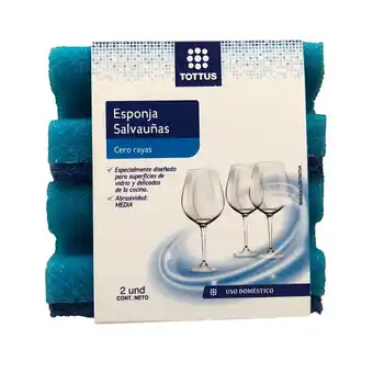 Tottus Esponja salvaunas cero rayas x 2 und oferta