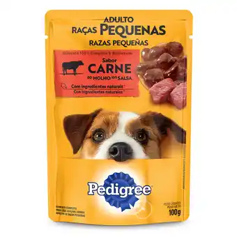 Tottus Alimento para perro pouch razas pequeñas carne oferta