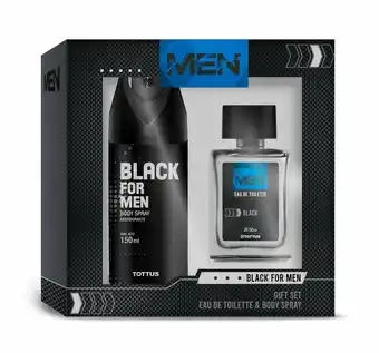 Tottus Colonia black 50 ml + body spray black 150 ml oferta