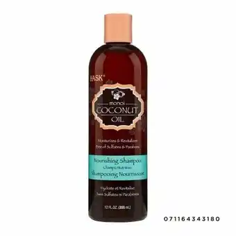 Tottus Shampoo hask sssss coconut oil nourishing x355ml oferta