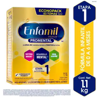 Tottus Enfamil premium 2 1,1 kg oferta