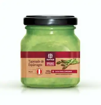 Tottus Tapenade de espárragos oferta
