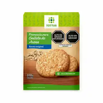 Tottus Pre mezcla galletas de avena oferta