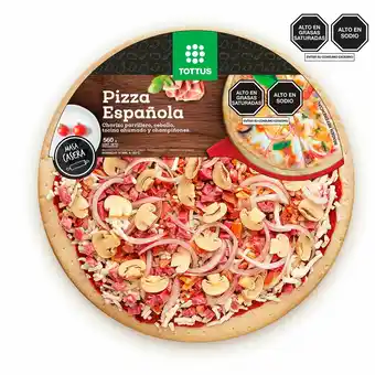 Tottus Pizza española refrigerada oferta