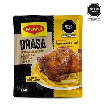 Tottus Mezcla aderezo en polvo pollo brasa 45 gr oferta