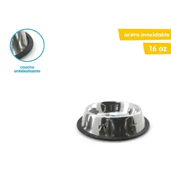 Tottus Plato de acero inoxidable 16 oz oferta