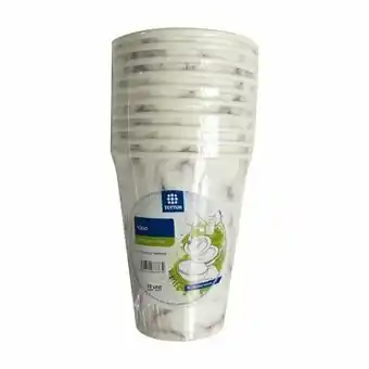 Tottus Vaso tottus 12oz carton marmol oferta