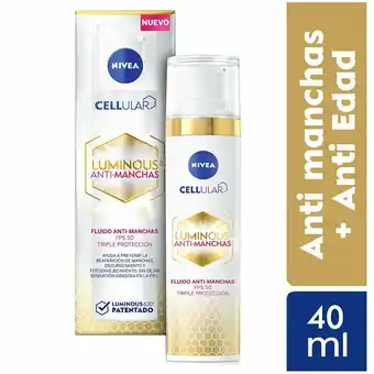 Tottus Nfacial antimanchas dia fps 50 nivea oferta