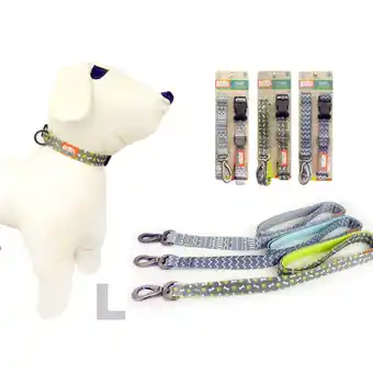 Tottus Collar y correa gris colores l oferta