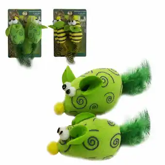 Tottus Juguete p/gatos 2 pcxset ratone verdes oferta