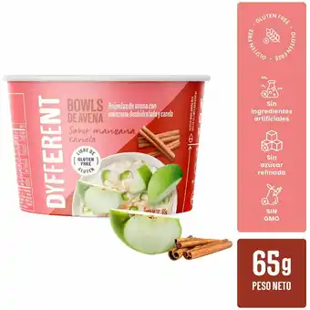 Tottus Hojuelas de avena de manzana y canela pote 65g oferta