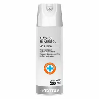 Tottus Alcohol aerosol sin aroma tottus oferta