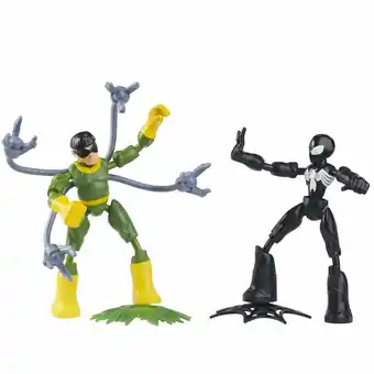 Tottus Marvel spider-man bend and flex - hombre araña en traje negro y doc ock oferta