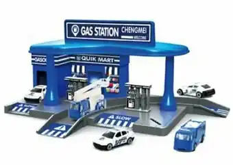 Tottus Estacion de gas policia y 2 vehiculos oferta