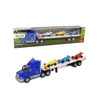 Tottus Camión remolque con vehículos de 55 cm oferta