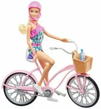 Tottus Muñeca barbie paseo en bicicleta oferta