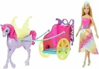 Tottus Barbie princesa con carruaje oferta