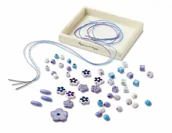 Tottus Set cuentas pequenas flores moradas oferta