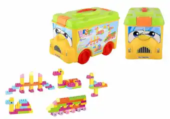 Tottus Bus de bloques junior 110 piezas amarillo oferta