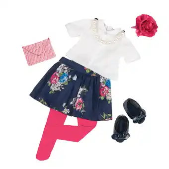 Tottus Outfit deluxe falda de flores y blusa oferta