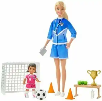 Tottus Barbie entrenamiento de futbol oferta