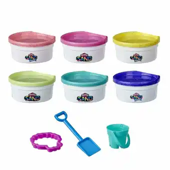 Tottus Play-doh 6 variety - pack de arena - set de 6 latas de 113 gramos de play-doh sand y masa shimmer stretch oferta