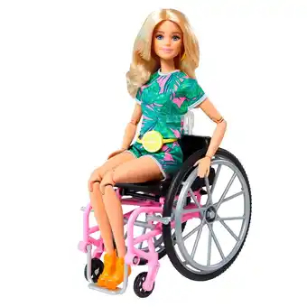 Tottus Barbie fashionista silla de ruedas grb93 oferta
