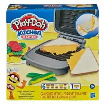 Tottus Play-doh kitchen creations - sandwichera divertida - set de comida de juguete, con masa no tóxica play-doh elastix y 6 colore oferta