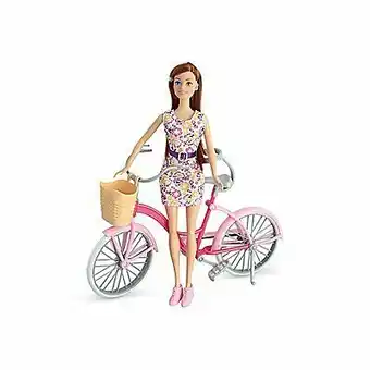 Tottus Muñeca fashion con bicicleta y canasta oferta