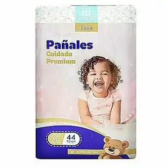 Tottus Pañal cuidado premium talla xg (12 a 15 kg) oferta