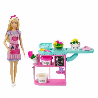 Tottus Barbie tienda de flores oferta