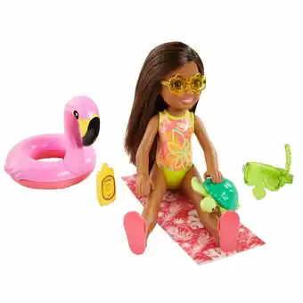 Tottus Barbie chelsea surt playa mascota oferta