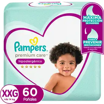 Tottus Panal premium care pampers xxg x60u oferta