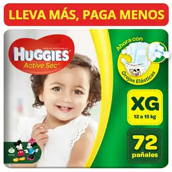 Tottus Pañal active sec talla xg 72 un oferta
