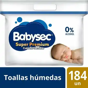 Tottus Toallitas humedas babysec super premium x184 oferta